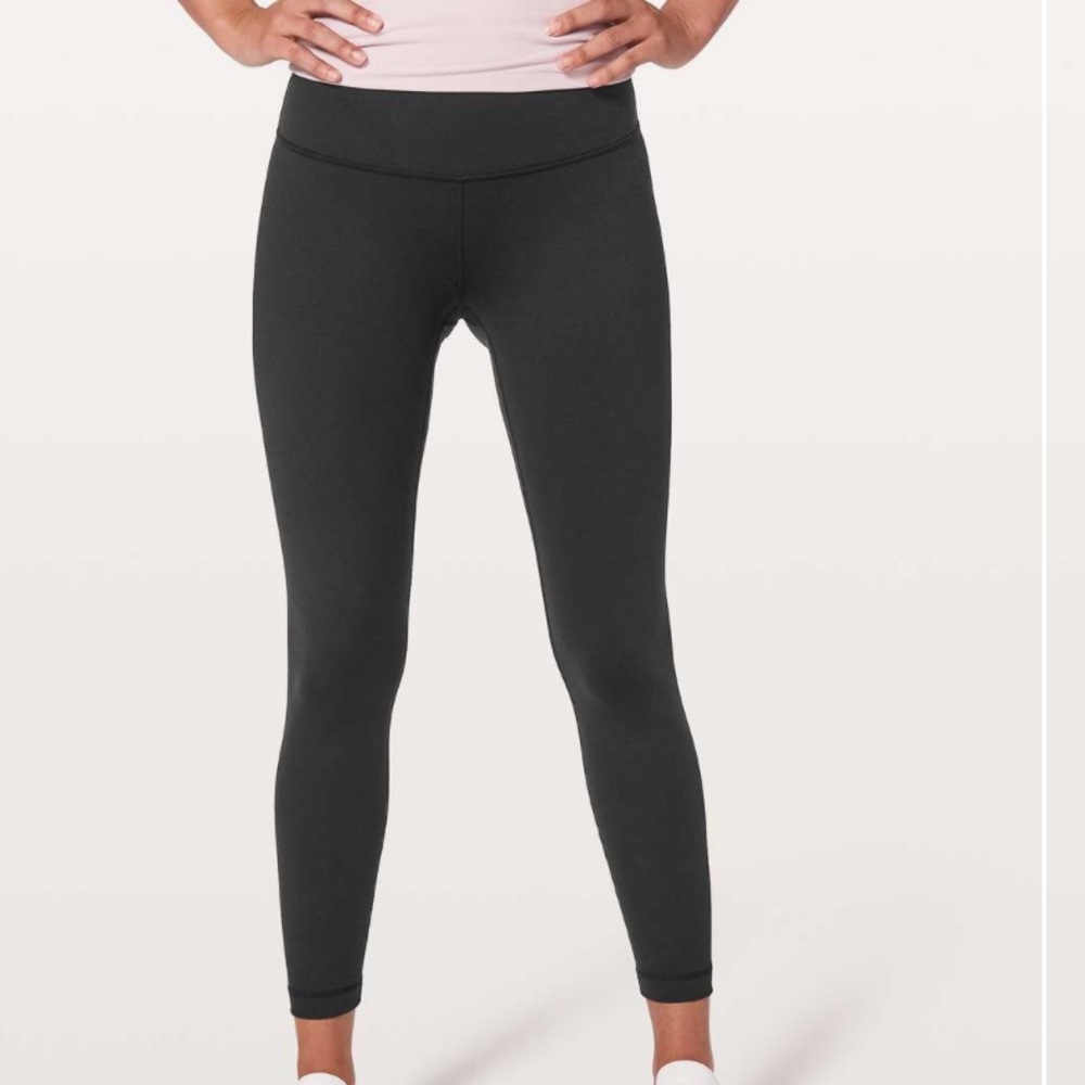 Lululemon Wunder Under Hi-Rise 7/8 Tight *Full-On Luon 25" black size 2